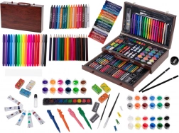 Drewniany zestaw artystyczny 123 części