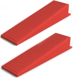 Zestaw 100 klinów poziomujących do układania płytek