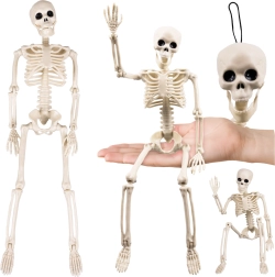 Wiszący halloweenowy szkielet RUHHY 40 cm - 1 szt.