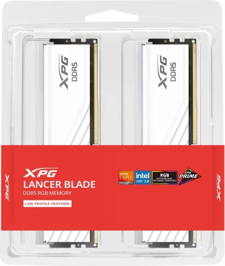 Pamięć XPG Lancer Blade DDR5 32GB RGB biała