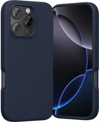 Silikonowe etui Vention do iPhone 16 Pro z MagSafe – niebieskie