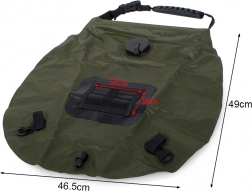 Słoneczny prysznic kempingowy 20 l z wskaźnikiem temperatury