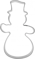 Stalowe wykrawaczki do ciastek Bałwan 10 cm