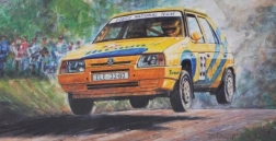 Model samochodu Škoda Favorit Rallye 96 w skali 1:72
