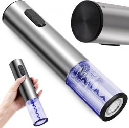 Elektryczny otwieracz do wina z korkociągiem i światłem LED