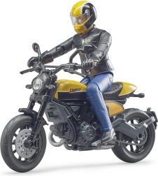 Bruder bworld motocykl Scrambler DUCATI Cafe Racer z jeźdźcem 1:16