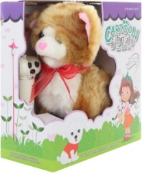 Brązowy kot na kablu