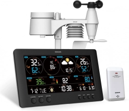 profesjonalna stacja pogodowa Wi‑Fi z dużym wyświetlaczem LCD 21,4 cm