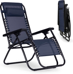 Ogrodowy fotel z regulowanym oparciem ZERO GRAVITY ModernHome