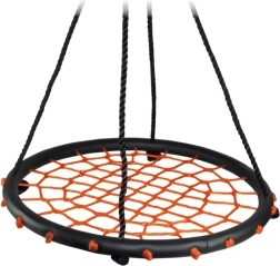 Bino Dziecięce gniazdo huśtawkowe czarno-czerwone