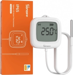 Zigbee czujnik temperatury SONOFF SNZB-02LD z wyświetlaczem LCD i sondą