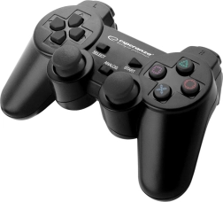 przewodowy gamepad do PS3 i PC USB Trooper czarny