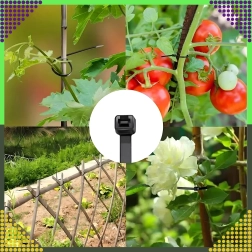 Mocne czarne opaski zaciskowe 4 × 100 mm, 50 szt.