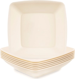 Głębokie plastikowe talerze SANDY 17,5 cm, 500 ml, 6 szt.