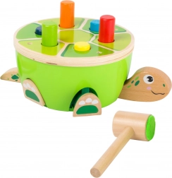 Small Foot drewniany młotek – żółw