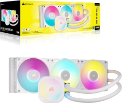 Chłodzenie cieczą procesora Corsair iCUE Link Titan 360 RX RGB, 360 mm, białe