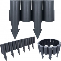 Ogranicznik ogrodowy palisadowy grafitowy 25 cm