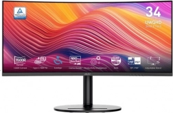 Modern MD342CQP 34" zakrzywiony monitor LED ultrawide UWQHD 120 Hz – czarny