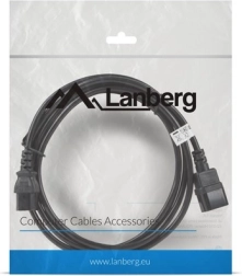 Lanberg przedłużający kabel zasilający IEC 320 C13–C14, 3 m, czarny