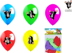 Balony do nadmuchiwania 30 cm Krecik – zestaw 10 szt., 5 wzorów