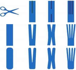 Taśma kinezjologiczna 5 m × 5 cm – żółta