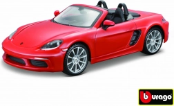 Model Bburago Porsche 718 Boxster pomarańczowy 1:24
