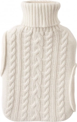 Termofor z beżowym, dzianym pokrowcem 1,6 l