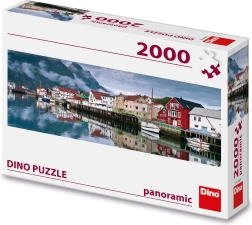 Puzzle rybacka wioska - 2000 części panoramicznie