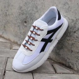 Silikonowe sznurowadła 14 szt. - brązowe