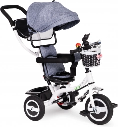 Dziecięcy trójkołowiec z obrotową budką i wytrzymałymi kółkami ECOTOYS