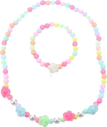 Modny zestaw biżuterii z różami