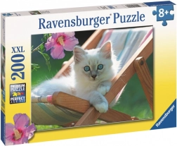Dziecięce puzzle 2D Obrazek kotka 200 elementów