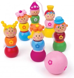 Bigjigs Toys drewniane kręgle wróżki