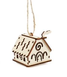 Magia drewna mały domeczek z falami