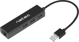 Hub USB NATEC Dragonfly z 3× USB 2.0 i RJ45