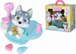 Piesek Husky Pamper Petz w wannie