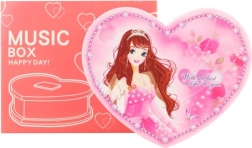 Szkatułka w kształcie serca z baletką