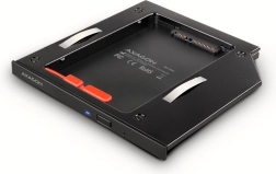 Ramka na SSD/HDD do notebooka AXAGON 9,5 mm LED aluminium
