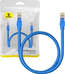 Okrągły kabel Ethernet BASEUS RJ45 Cat6 0,5 m niebieski