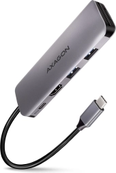 axagon hmc-5 hub usb-c 5w1 z hdmi 4k, 2x usb-a, czytnikiem sd/microsd i pd 100 w