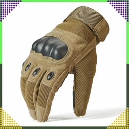 Taktyczne rękawice survivalowe na motocykl i rower, dotykowe, rozmiar L, brązowe