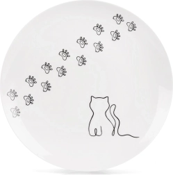 Porcelanowy talerz deserowy Kotek 20,5 cm