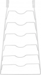 Metalowy biały wiszący uchwyt na pokrywki ORION