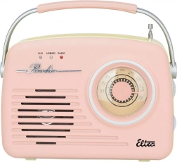 Retro radio LUIZA SP-11 z MP3 USB SD różowe