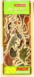 Drewniane magnesy dinozaury 20 szt.