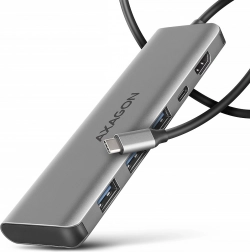 Wieloportowy hub USB‑C 5‑w‑1 5 Gb/s z HDMI 4K/30 Hz, 3× USB‑A, PD 100 W i kablem USB‑C 100 cm