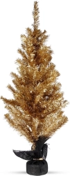 Złota stołowa choinka 90 cm