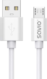 Savio kabel USB-A do micro USB 3 m, szybkie ładowanie 2 A