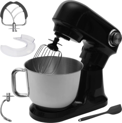 Planetarny robot kuchenny Bauerkraft z nierdzewną misą 5 l, 1500 W, czarny