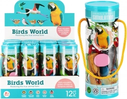zestaw figurek ptaków w tubie – edukacyjna zabawka dla dzieci